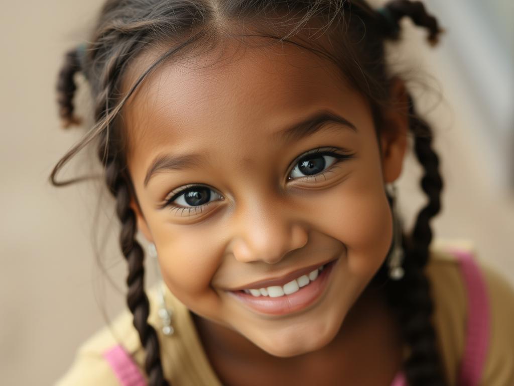 Beautiful Girl With Red Hear