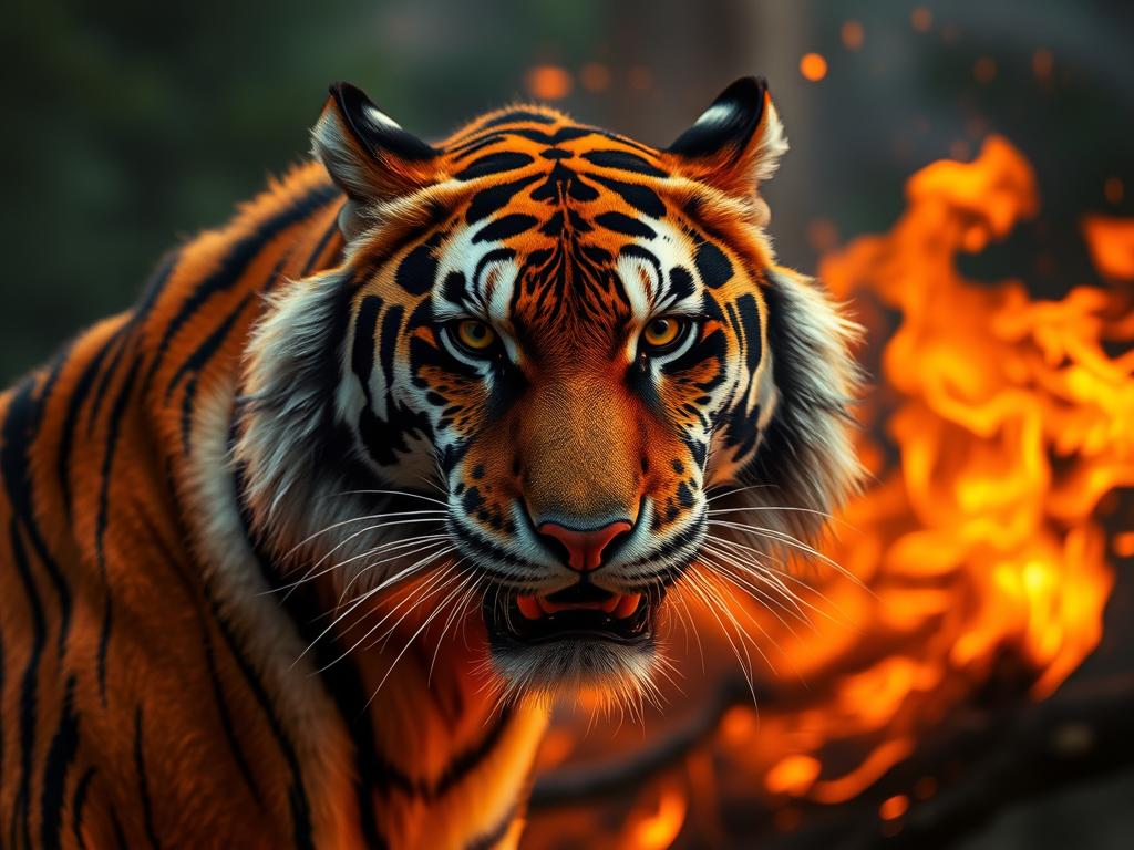 Jangal Ki Image Me Tiger