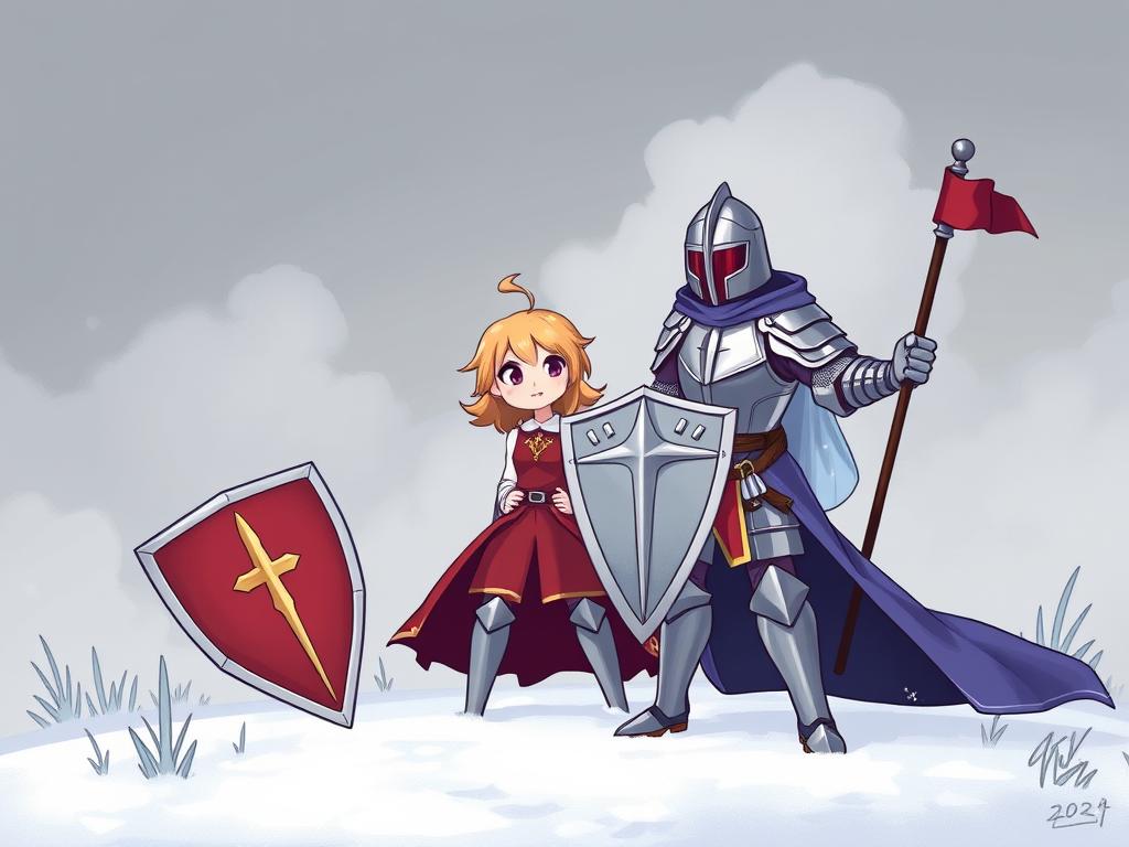 A Dark Anime-style 169 Cinematic Composition Symbolizing The