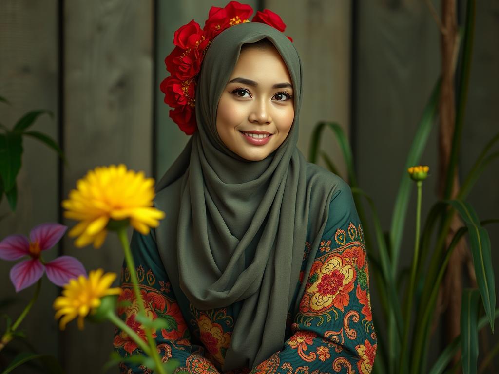 Cewek Cantik Sedang Duduk