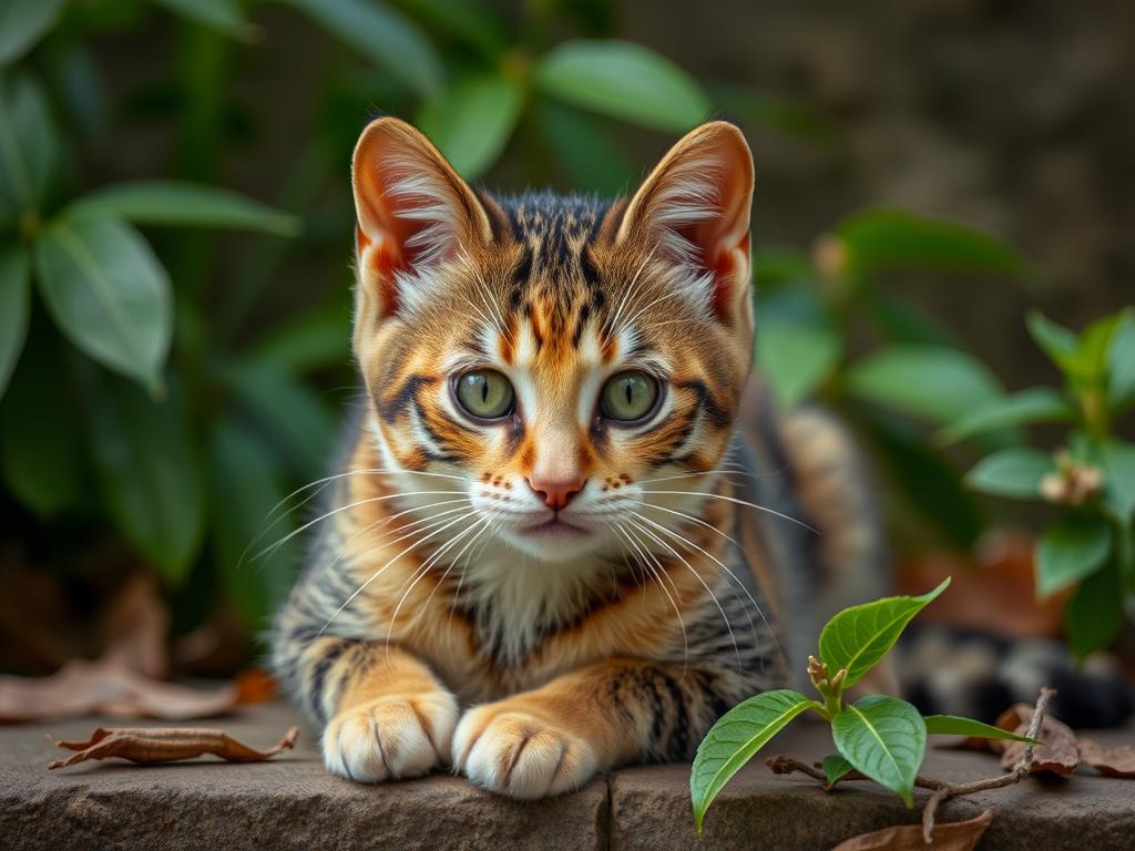 Buatlah Foto Kucing Berwarna Biru Kualitas Hd