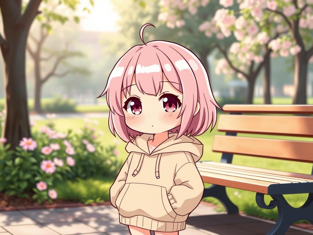 View Of Cherry Blossoms Falling In Summer And There Is Mount