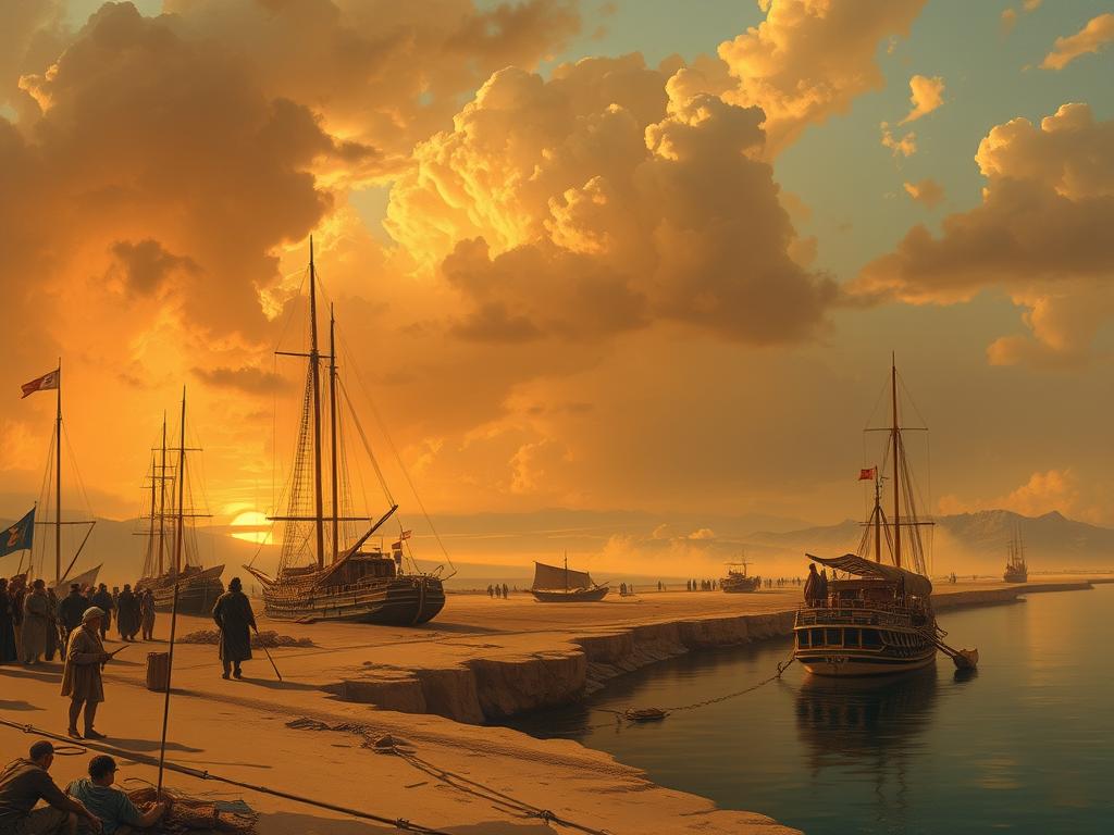 Kahlid Standing Beneath A Fading Orange Sky Half In Shadow