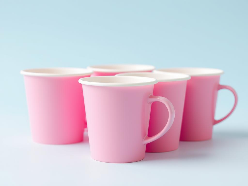 A Softly Faded Realistic Office Scene Showing A Desk With A