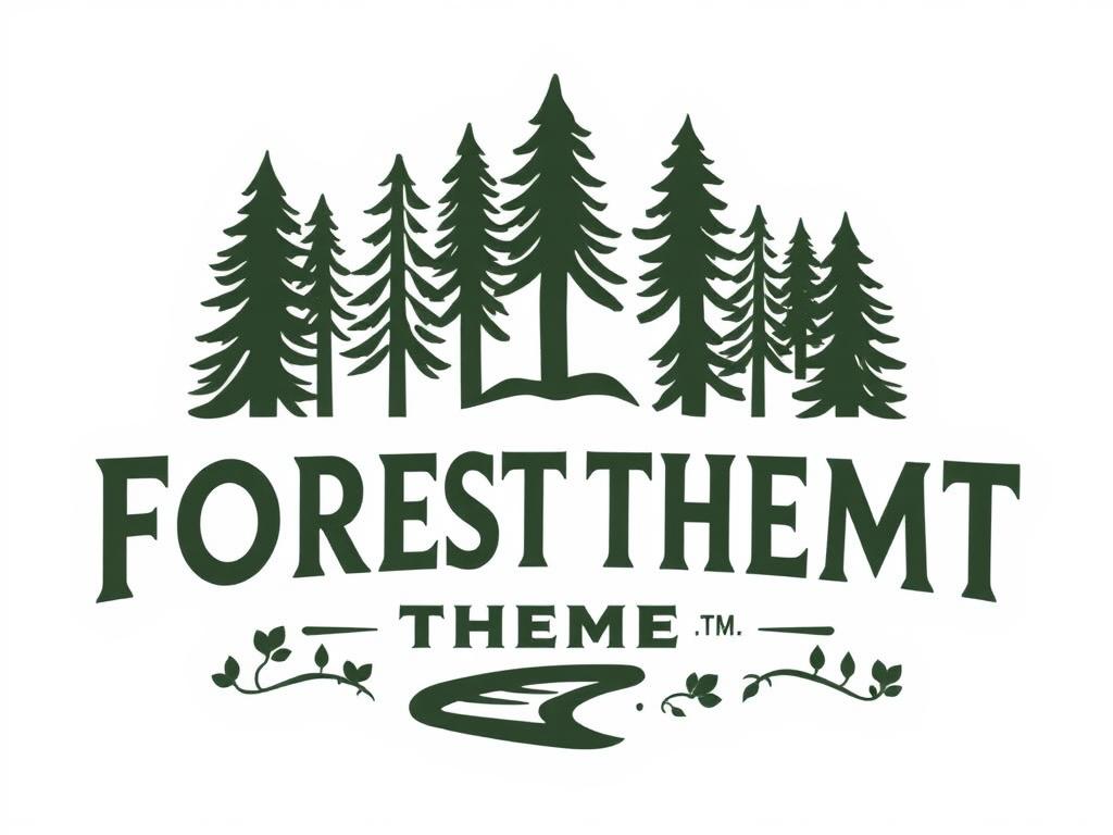 Cinematic Mystical Forest Landscape Shaped Subtly By The Golden