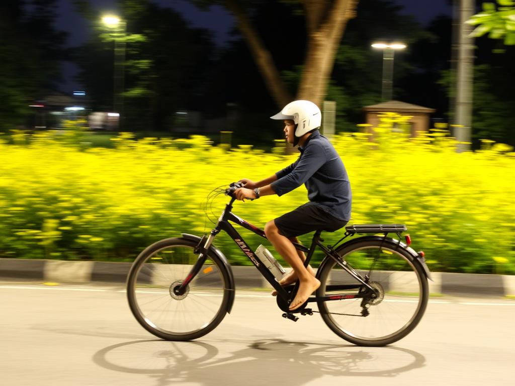 Taman Bunga Sakura Yang Sangat Indah Di Sore Hari
