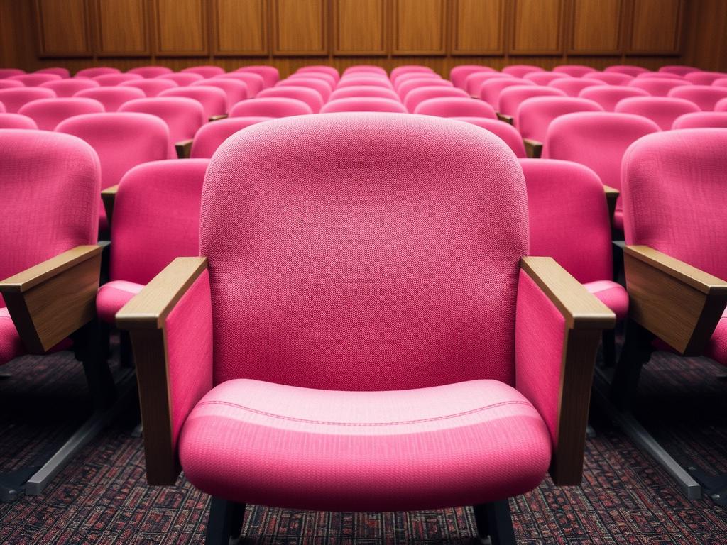 A Realistic Scene Of A Student In A Classroom Looking Completely