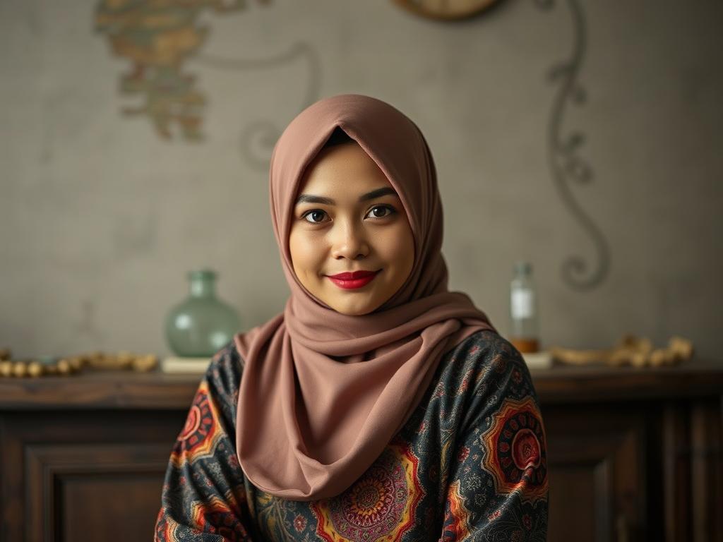 Cewek Cantik Sedang Duduk