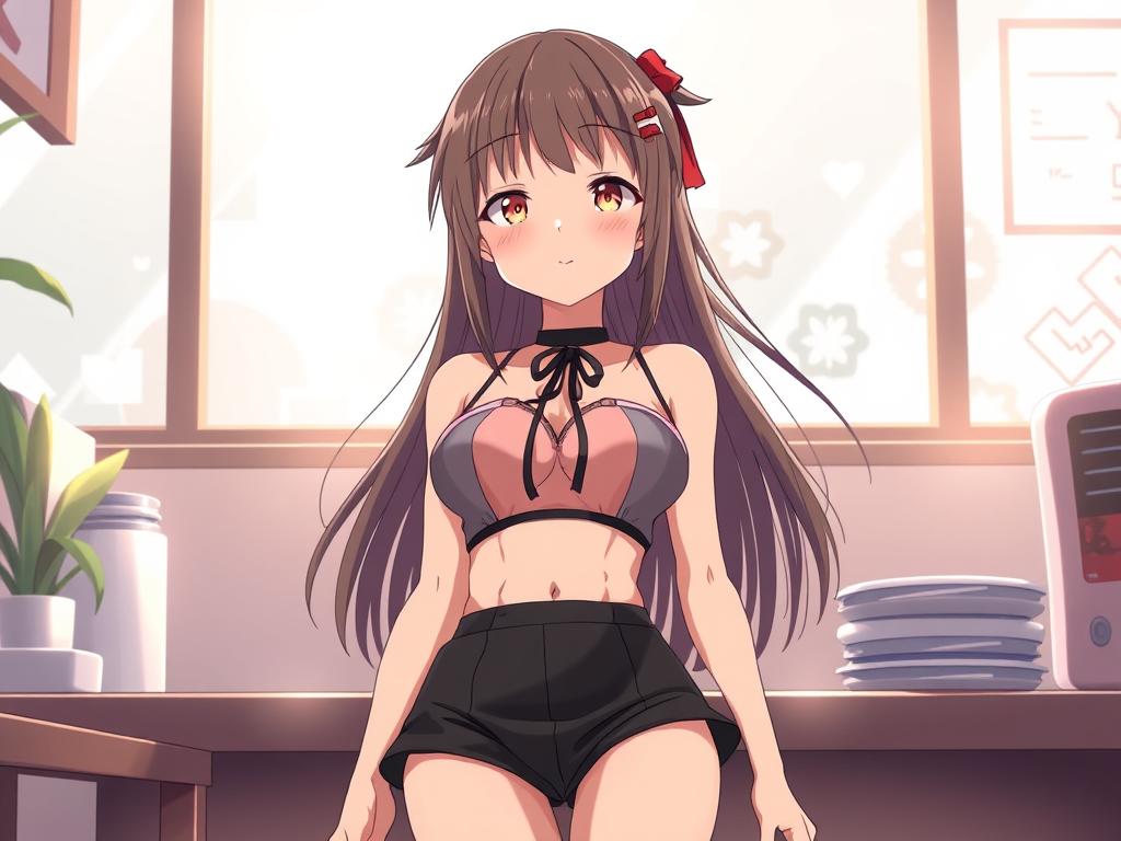 Mache Ein Anime Girls Un Bade Anzug