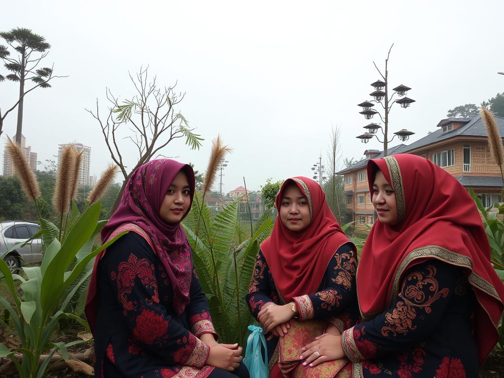 Gadis Cantik Dari Jawa Usia 18 Tahun Memakai Hijab Sedang