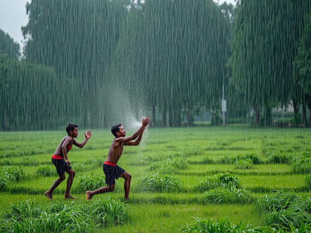 A Dense Jungle Where The Air Is Thick With Humidity And The Sounds