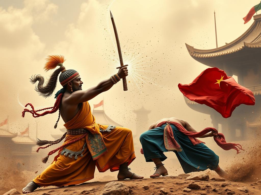 Heroic Fantasy Digital Painting Depicting A Winged Warrior Woman