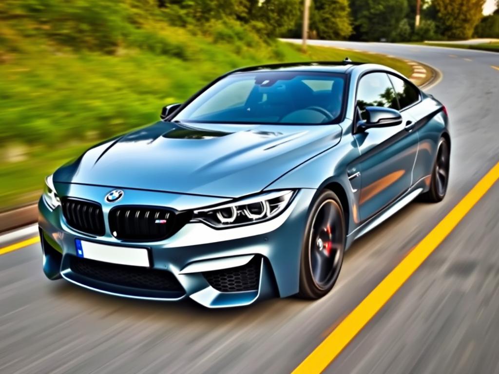 Blue Bmw M5
