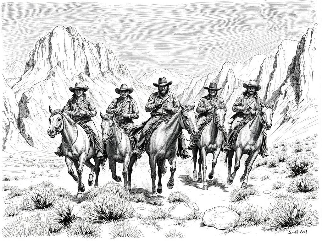 Sketch Of A Soldier In The Battlefield