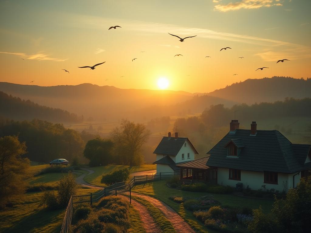 Make A Very Beautiful Landscape Image In The Past With A Very