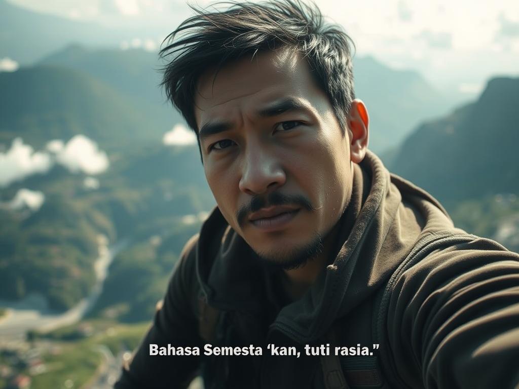 Seorang Manusia Berdiri Di Balkon Kaca Sebuah Menara Tinggi Yang