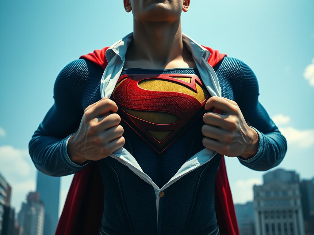 Young African Man Standing On A Hill Looking At A Futuristic