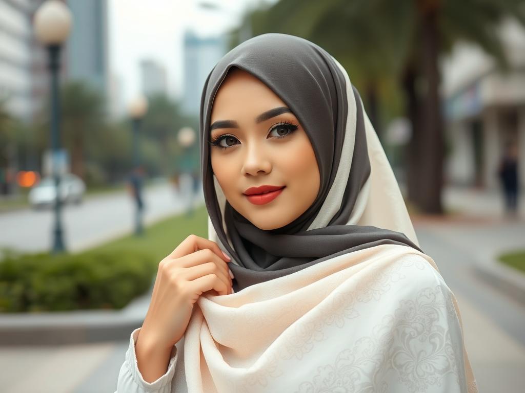 Buatlah Wajah Wanita Cerita Dengan Baju Bertuliskan Rama
