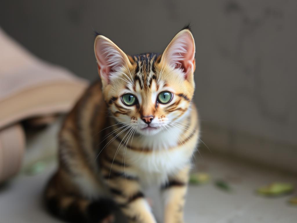 Kucing Sedang Makan Udang