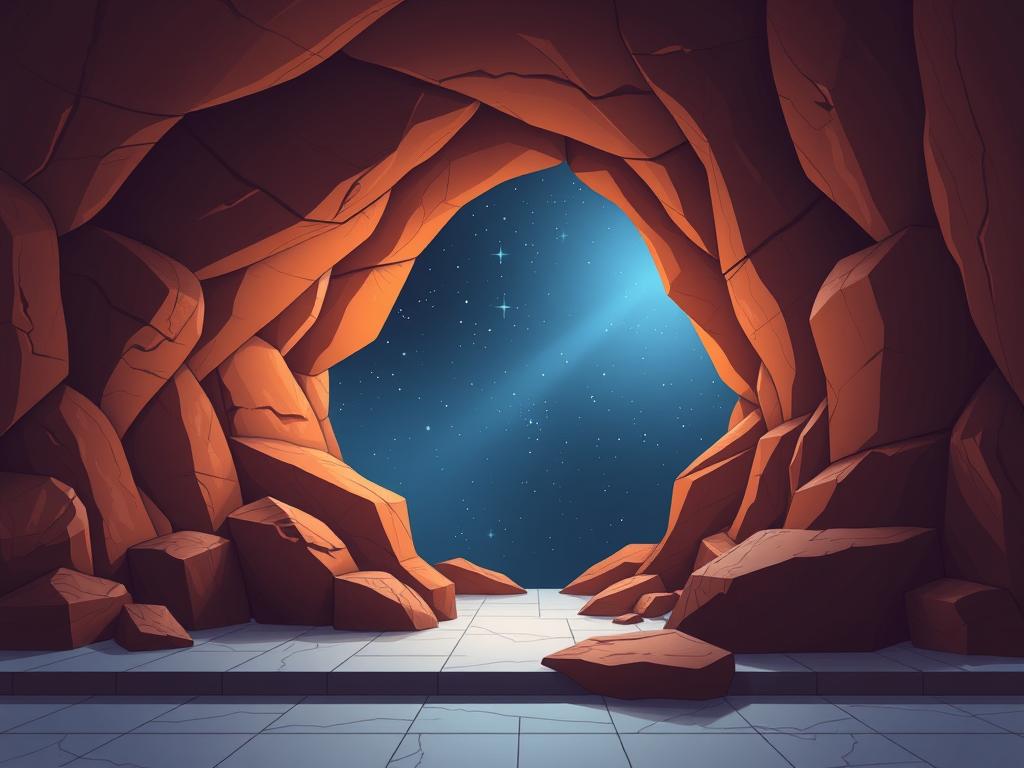 In The Middle Of A Dark Temple Lit Only By Runes On The Walls