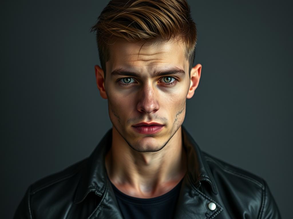 Waldemar Dunkelblondes Haar Im Undercut Look Mit Nach Rechts