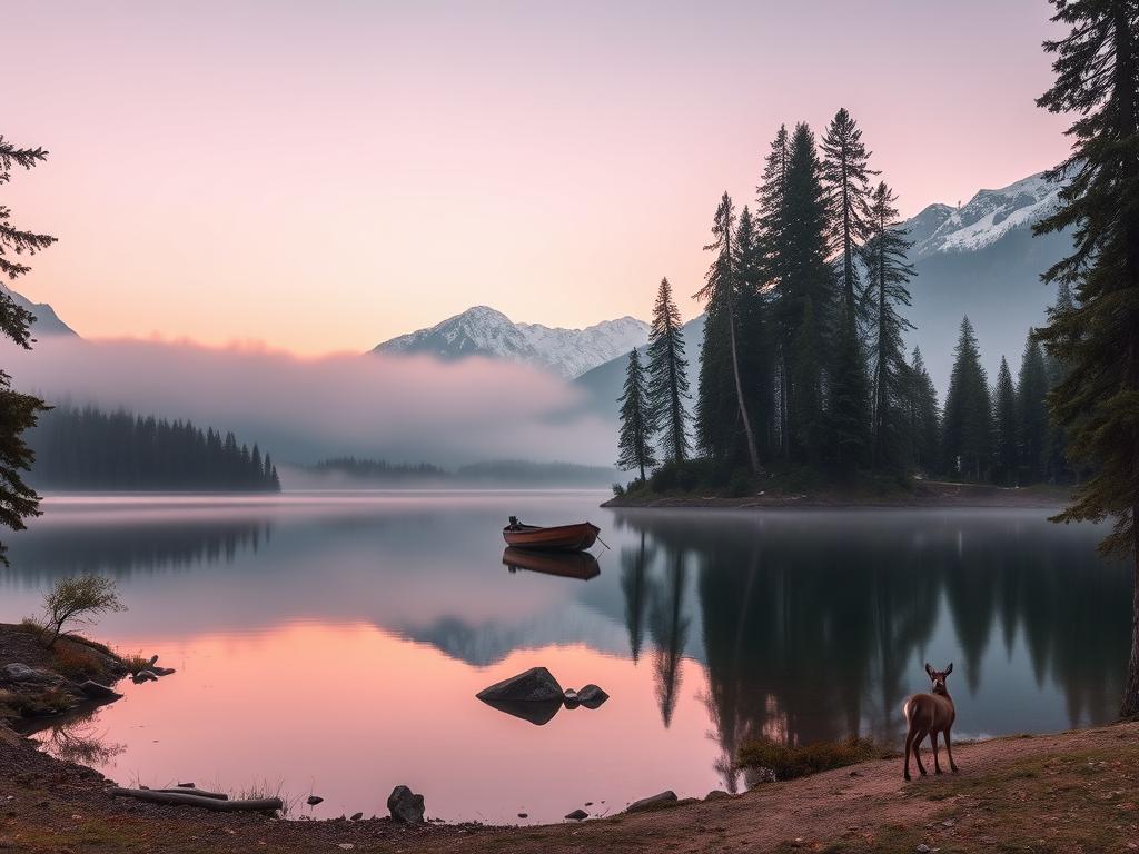 Lago De Horro En Un Bosque  Una A Dolecente En Cucliyas  Con