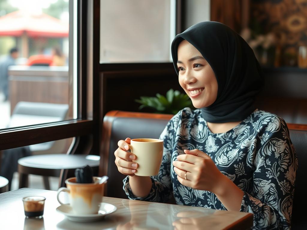 Seekor Naga Sedang Minum Kopi