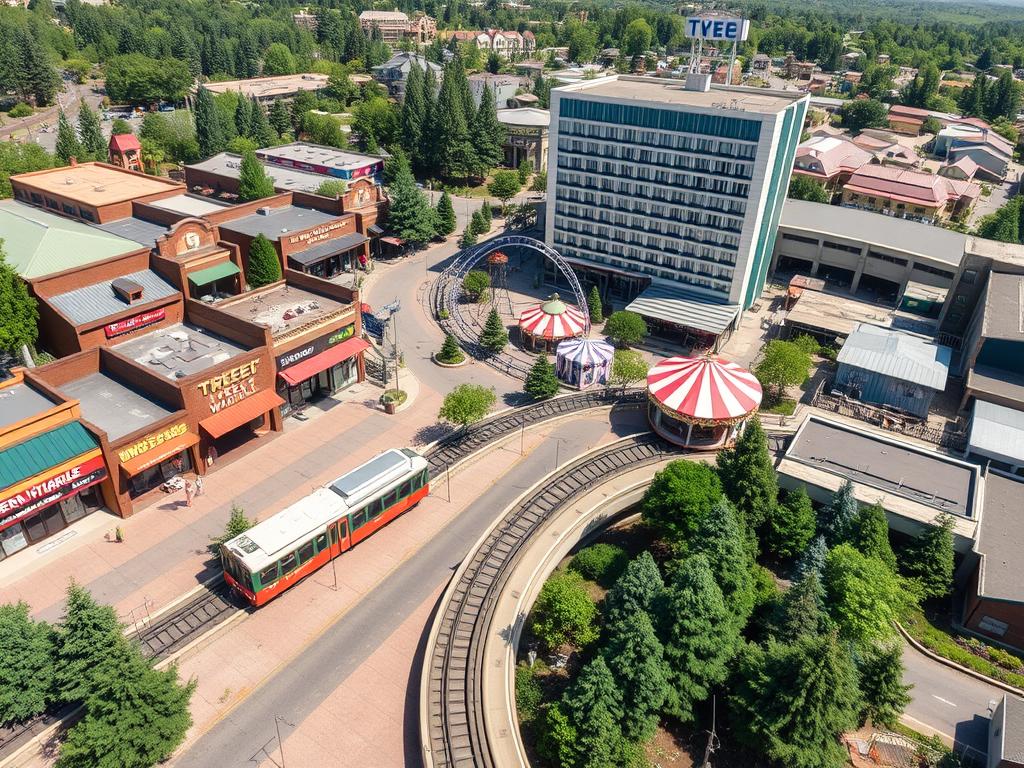 Realistisches Bild Ein Freistehendes Mittelgroßes Zweistöckiges