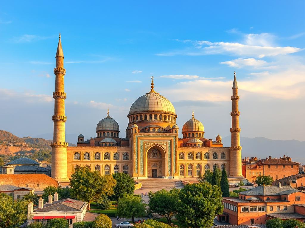 Une Immense Grande Capitale Médiévale Côtière Entourée De