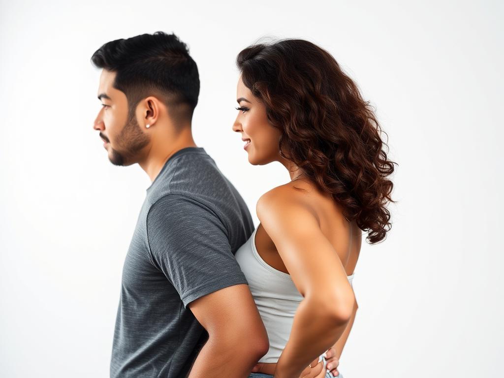 Woman With See-through Salwar View From Behind