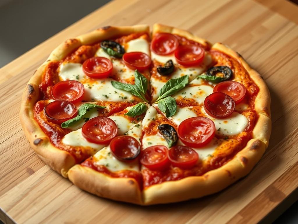Americano Comiendo Pizza