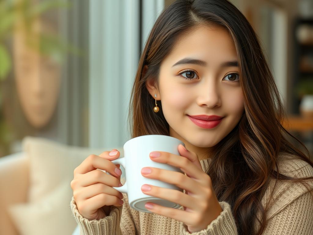 Ultra Detailed Portrait Of A Beautiful Girl Sitting Under A Cherry