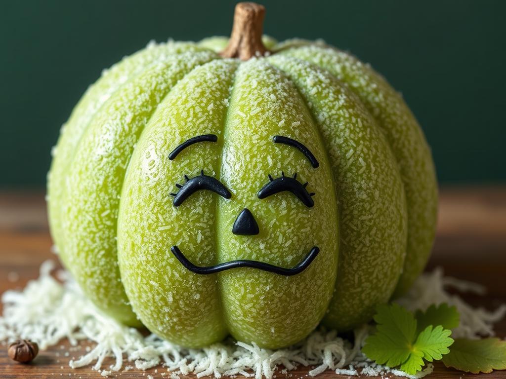 Zeige Ein Flauschiges Alien Mit Langem Fell Welches Grinst