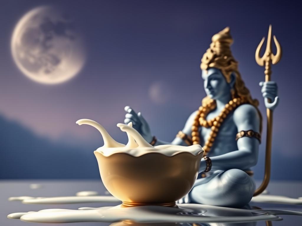 Depict A Human Figure Standing Calmly With Eyes Closed And Arms