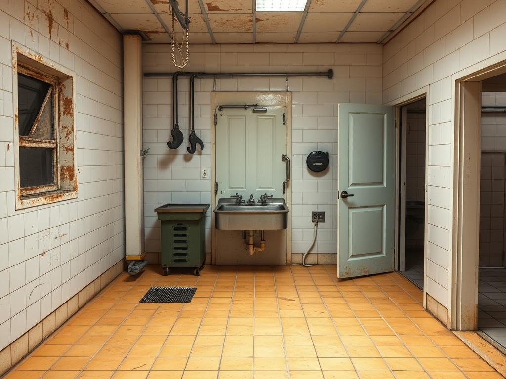 The Kitchen’s Low‑angled View Captures Mother Mariam Reaching