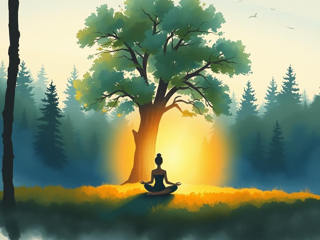 Minimal 2D Cartoon Same Character Sitting On Bed At Night Tired