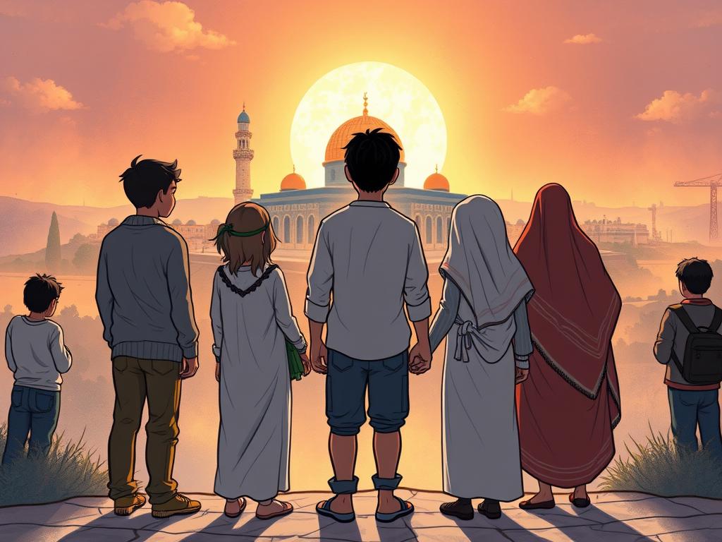 “On The Third Day The World Bathed In Light And Land God