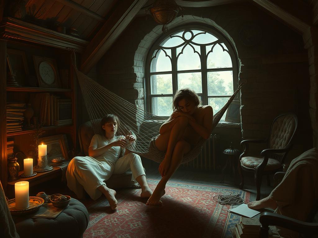 The Secret Lives Of Vegetables In A Cozy Kitchen At Night The