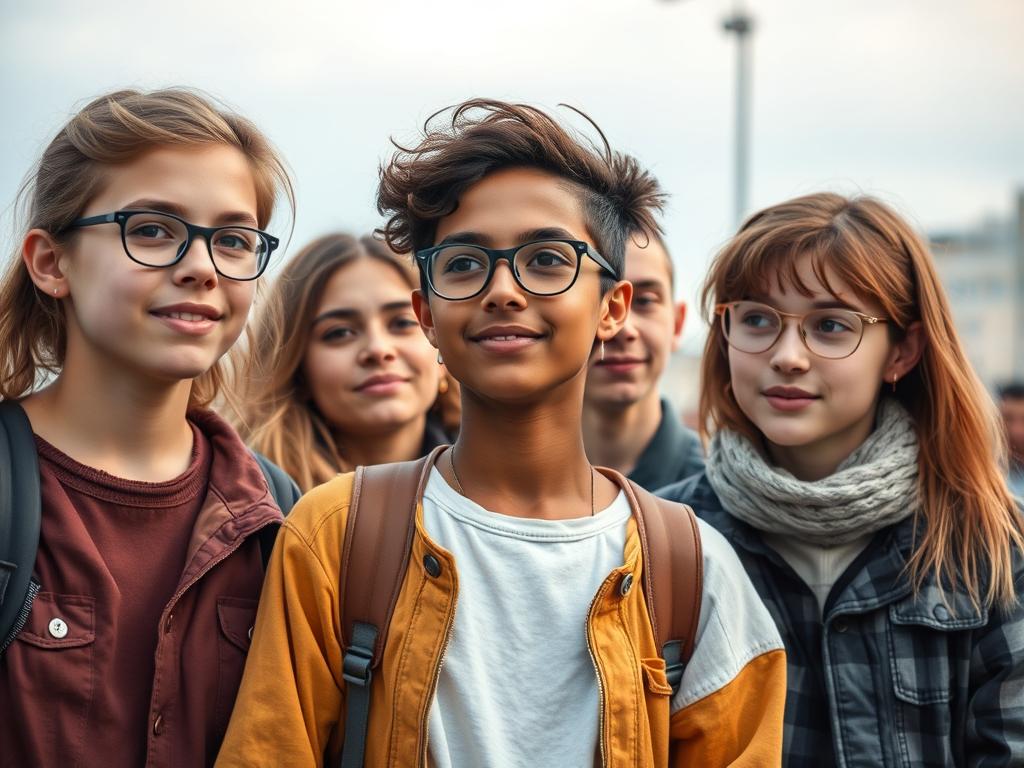 Un Garcon De 17 Ans Avec De La Barbe Et Les Cheveux Long
