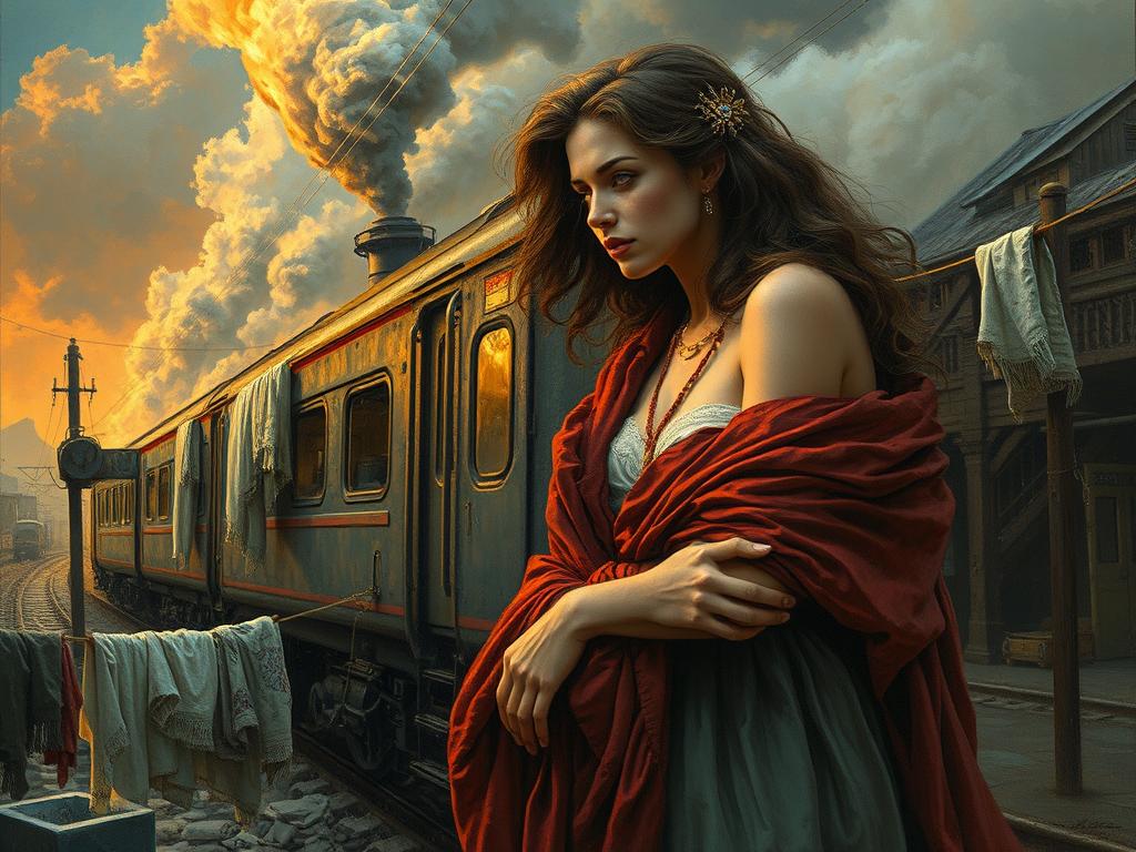 A Satirical Yet Symbolic Digital Artwork Depicting A Traditional