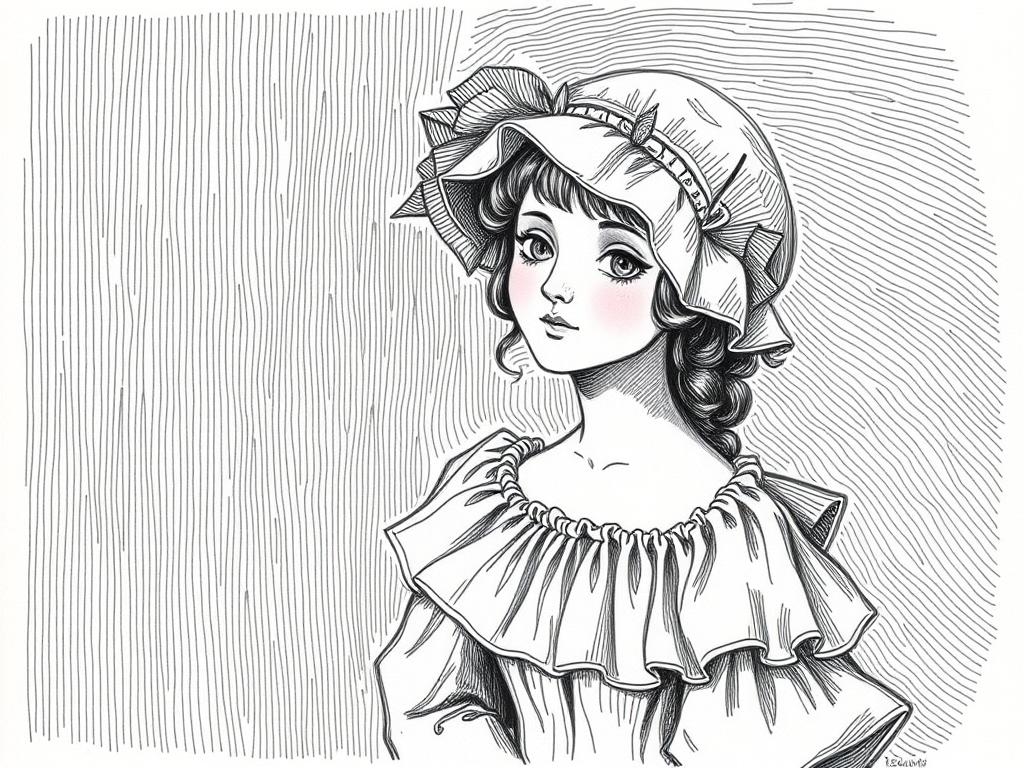 Create A Calm Thoughtful Digital Illustration Showing A Person