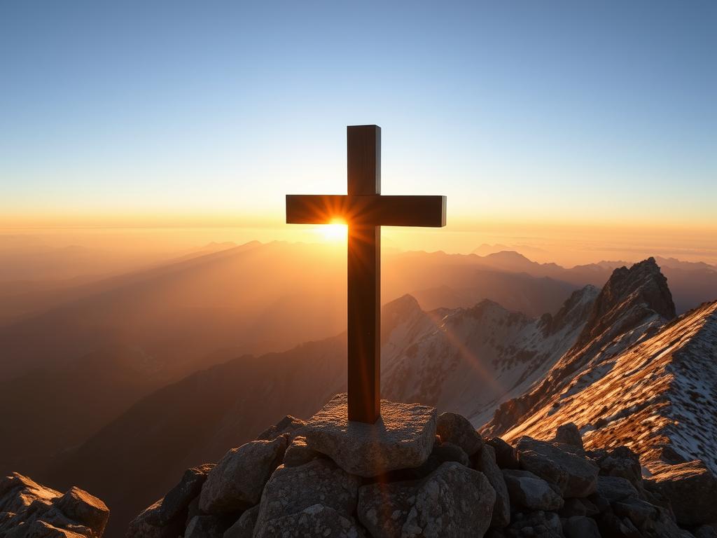 Erstelle Ein Lebendiges Christliches Kunstwerk Im Stil Eines