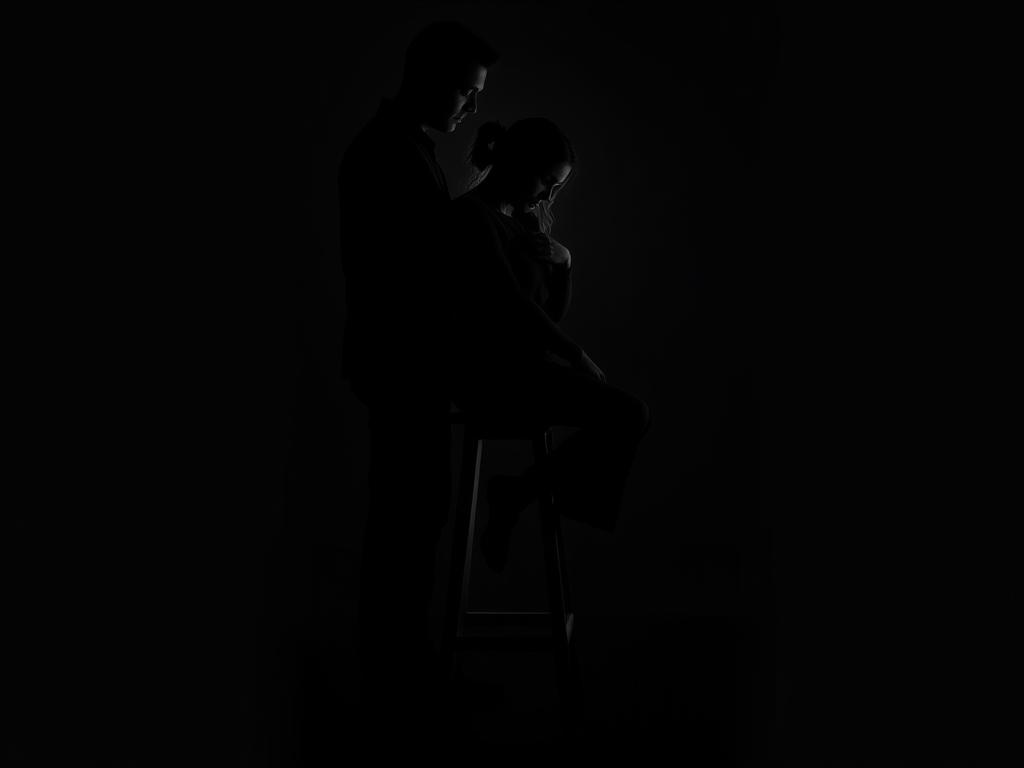 A Dramatic Eerie YouTube Thumbnail Showing A Shadowy Silhouette