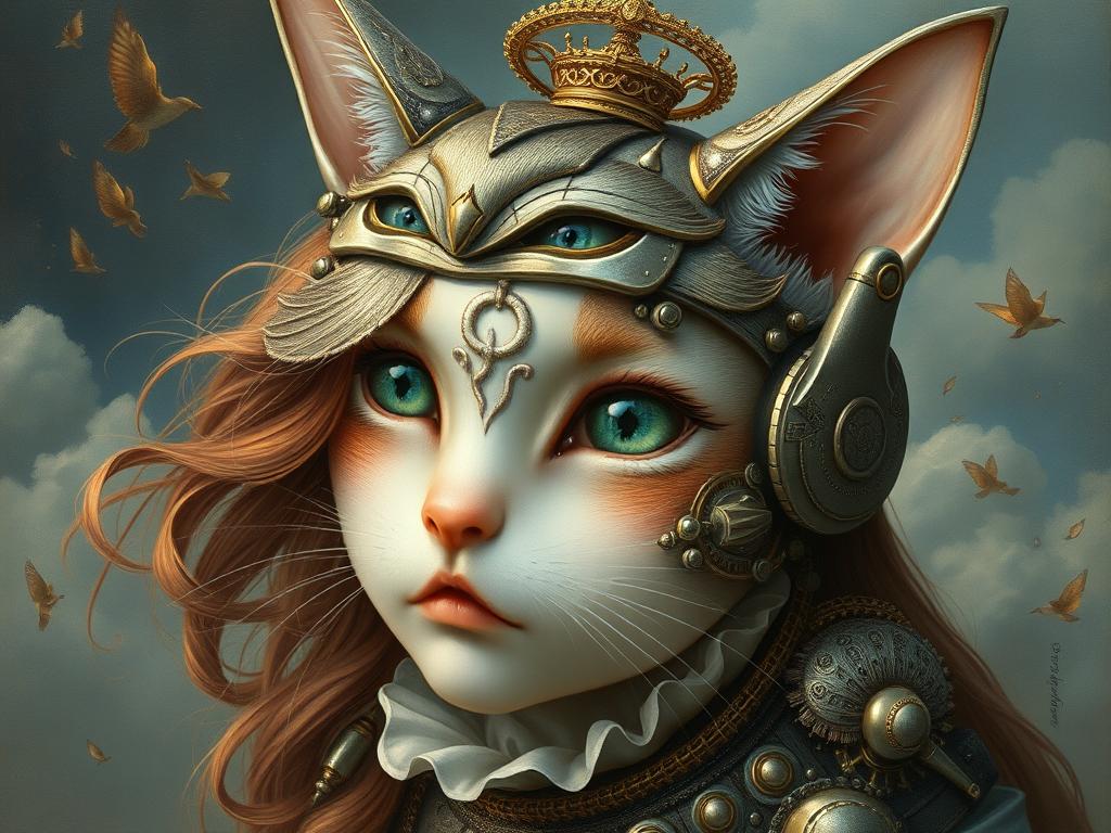 A Huge Bear Its Fur Was Pale Yellow Fading To Deep Red Across