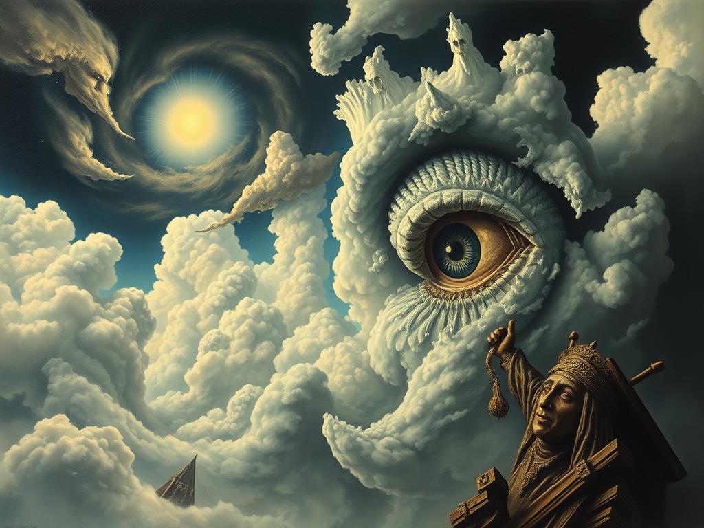 Several Beings — Some Human Some Ethereal — Hover Above