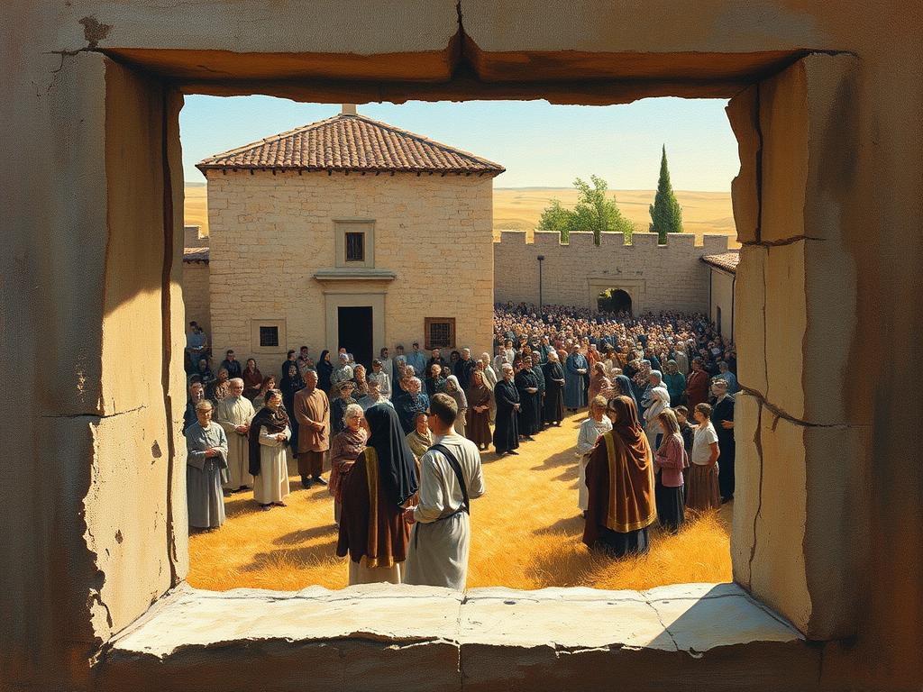 Helena Mattsson Standing In Courtyard Of Mansion