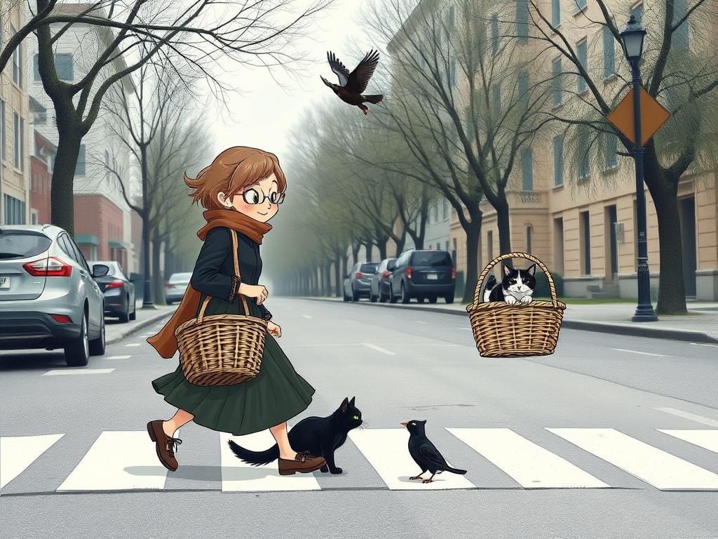 Anime Female Character Is Jogging