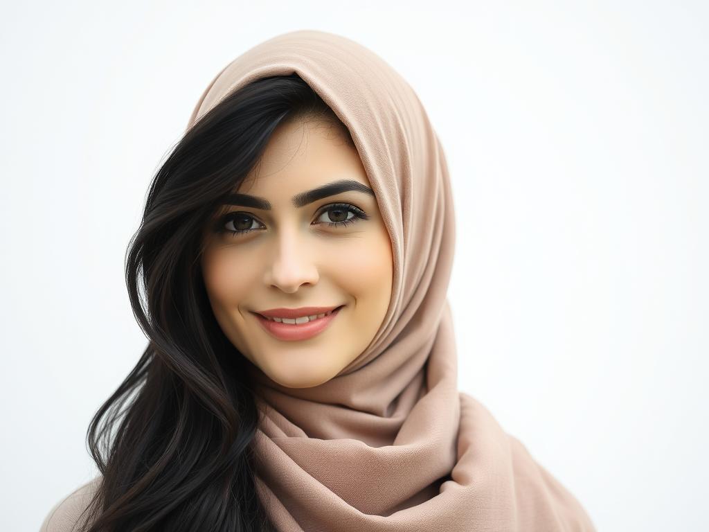 Cewek Cantik Pakai Hijab Pashmina Warna Hitam
