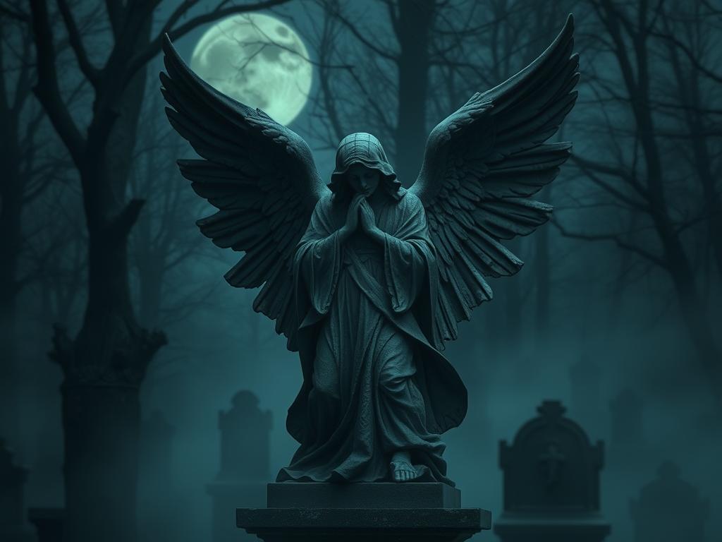 A Close-up Of An Old Stone Downstair Gloomy Mystical And Decayed