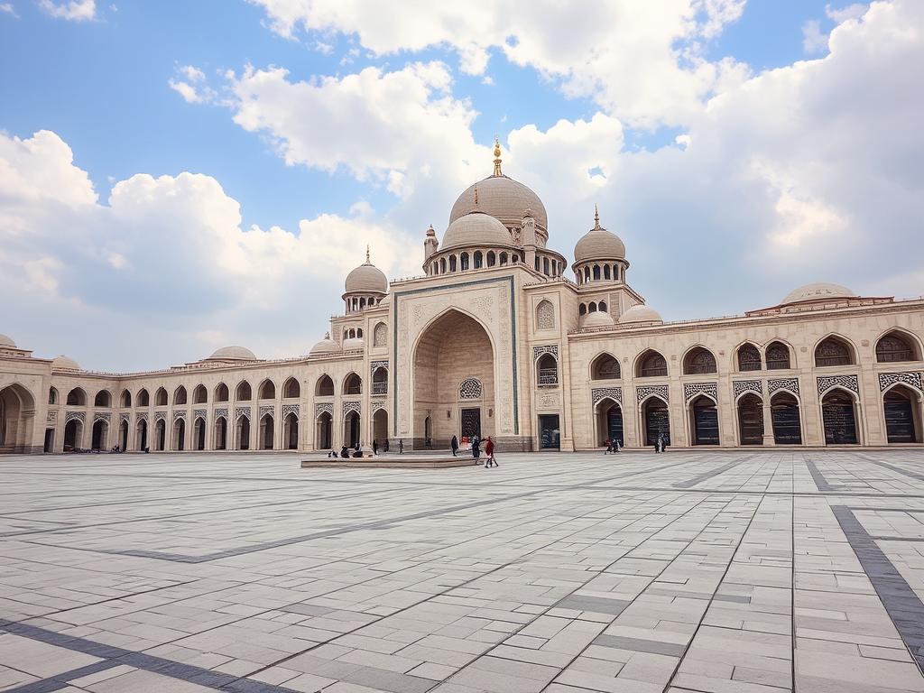 جنگلی آرام با درختان بلند و نور ملایم
